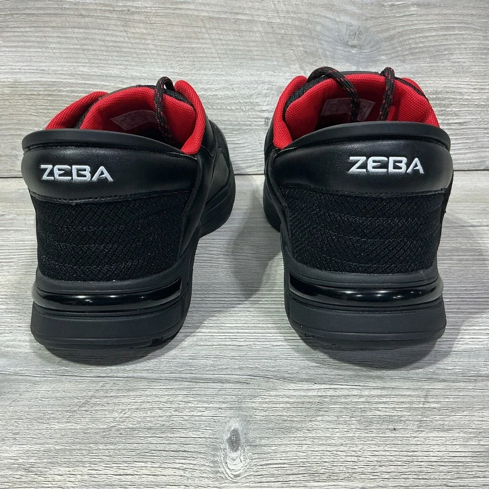 NEW Zeba Mens Sneakers Size 14 M Hands Free Comfort Walking Shoes Black Red
